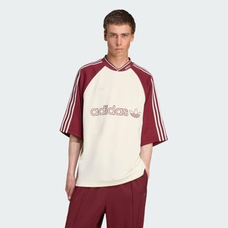 adidas Originals ADIDAS Originals Mens Premium Jersey - Cream Cotton - Size X-Small