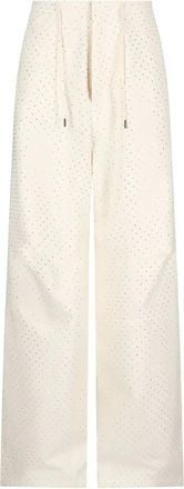 Darkpark Pantaloni Daisy con cristalli - Bianco