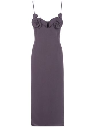 Magda Butrym Dress Wool Blend Midi 90S