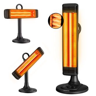 OEM Calentador De Patio Infrarrojo Oscilante Horizontal Y Vertical Bauerkraft De 1000 W