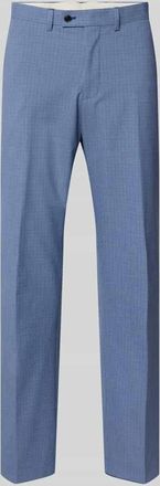 Christian Berg Anzughose mit Karomuster in Blau, Gr&ouml;&szlig;e 25
