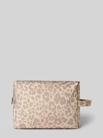 Studio Noos Kosmetiktasche mit Allover-Animal-Print Modell Puffy in Beige, Gr&ouml;&szlig;e 1