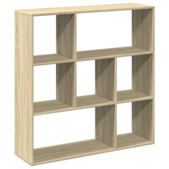 Berkfield Home Room Divider Bookcase Sonoma Oak 102x29x103.5 cm Engineered Wood in Light Tan