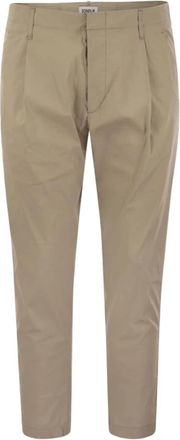 Dondup Slim-fit Broeken - Heren - Slim Fit Broeken - Beige - W40 - Denim - Broeken