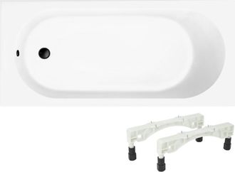 Villeroy & Boch Ba&ntilde;era Villeroy & Boch O.novo De 160 X 70 Cm, Con Instalaci&oacute;n A La Derecha, Patas Y Desag&uuml;e Wirquin Negro