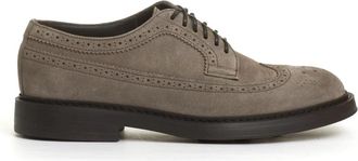 Doucal's Dovetail Lace-Up - Heren - Veterschoenen - Beige - 42 1/2 EU - Leer - Schoenen