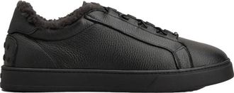 Tod's Leather Sneakers - Heren - Sneakers - Zwart - 44 EU - Leer - Schoenen