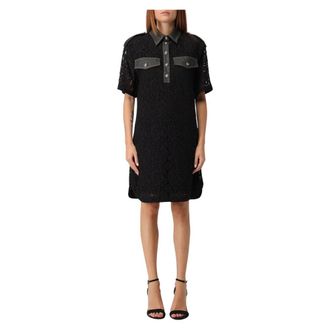 Liu Jo Jersey Jurk - Dames - Korte kleedjes - Zwart - S - Kleedjes