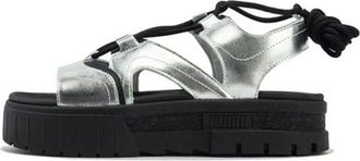 Puma (WMNS) PUMA Cilia Wedge Sandals Silver 399502-01