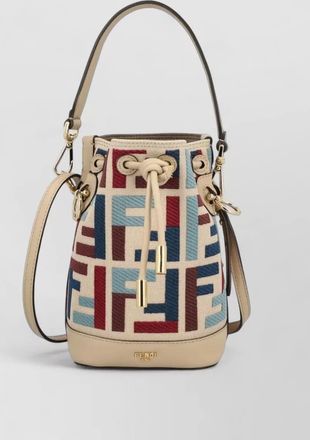 Fendi mon tresor mini canvas bucket bag