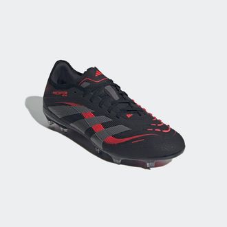 adidas Fussballschuh ADIDAS PERFORMANCE PREDATOR PRO FG, Damen, Gr. 42,5, schwarz (core schwarz, grau four, lucid rot), Synthetik, Schuhe Fussballschuh, f&uuml;r 