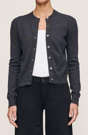 DL1961 Brinn Cotton & Cashmere Cardigan in Charcoal Grey at Nordstrom Rack, Size X-Small