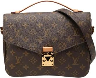 Louis Vuitton Pre-owned Pochette Metis - Dames - Vintage Handtas - Bruin - ONE Size - Leer - Vintage