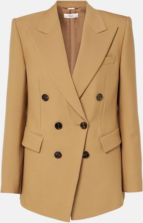 ジャケット CHLOE CREAM HEMP BLEND BLAZER Chloé Cream hemp blend blazer | The Fashion Square