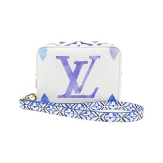 Louis Vuitton Pre-owned Canvas Clutch - Dames - Pre-owned - Blauw - Maat: ONE Size