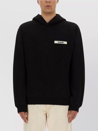 Jacquemus hooded sweater ribbed finish