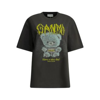 Ganni Mujer, Camisetas, Negro, Talla: XS