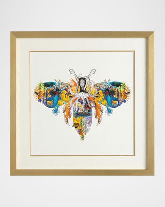 John-Richard Fantasy World Collection: Bee Framed Giclee by Amy Shaw