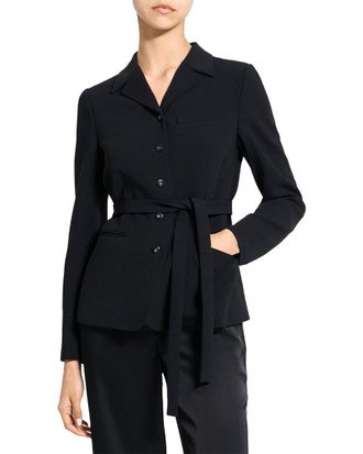Theory Admiral Crepe Tie Waist Jacket