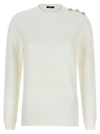 Balmain Top de hombro de Balmain Maxi