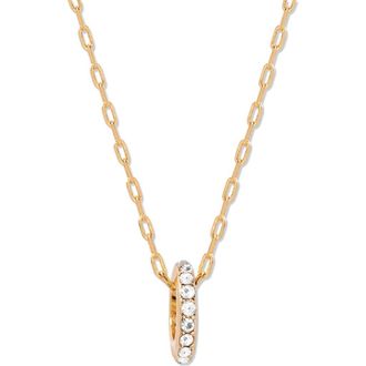 Brook & York Gabby Birthstone Necklace in Gold/Apr at Nordstrom