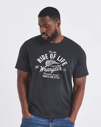 Wrangler Americana T-Shirt - Faded Black