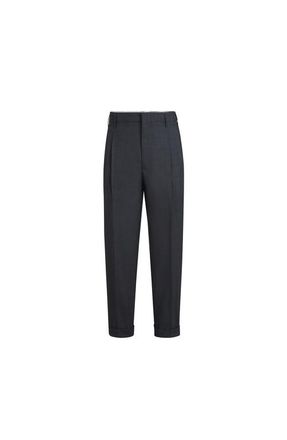 Brunello Cucinelli Virgin wool trousers in Anthracite at Nordstrom, Size 52 It