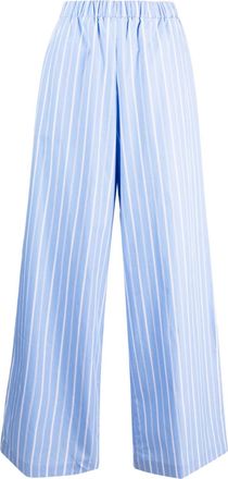 Woera striped palazzo pants - women - Cotton - 0 - Blue