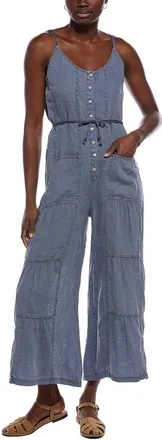 Xcvi Xcvi Macauley Crop Linen Jumpsuit