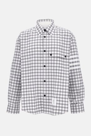 Thom Browne Grey Check Shirt