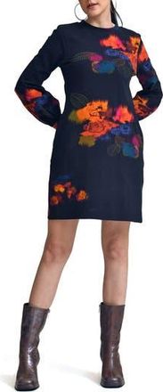 Celina Moon Liv Long Sleeve Sheath Dress in Black at Nordstrom Rack, Size X-Small