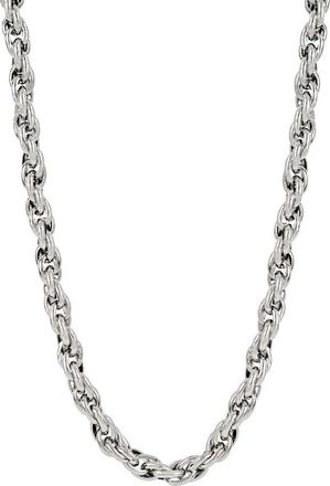 Ed Hardy Mens Rope Chain Necklace in Silver at Nordstrom Rack