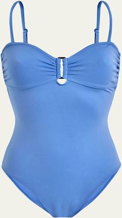 Vilebrequin Solid Sculpt Bandeau One-Piece Swimsuit