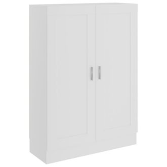 vidaXL Armario De Libros Madera Contrachapada Blanco 82,5x30,5x115 Cm Vidaxl