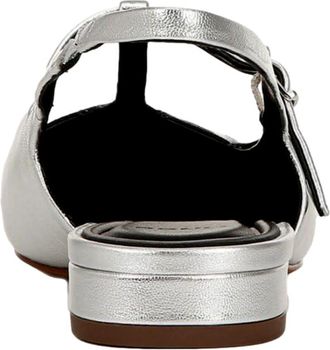 Vince Iliana Slingback Silver Leather J2193L2900 Womens