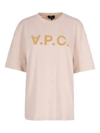A.P.C. short-sleeve logo-detail T-shirt - Neutrals