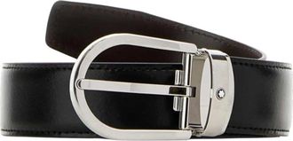 Montblanc Black Cut To Size Solid Belt