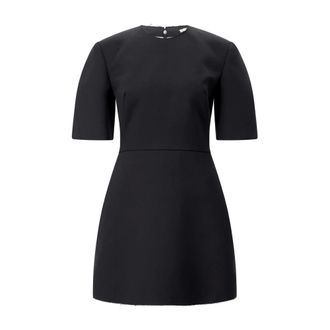 Givenchy Short Dresses, female, Black, Size: XS Wool Mini Dress with Modern Elegance
