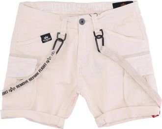 Alpha Industries Short Shorts - Heren - Bermuda - Wit - W28 - Korte Broeken
