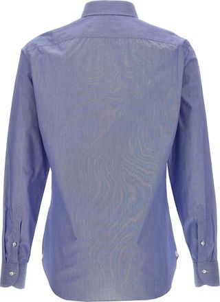 Borriello Cotton Oxford Shirt - Periwinkle