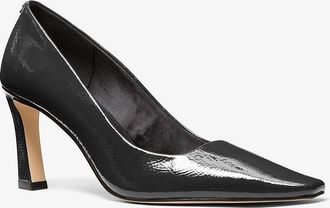 Michael Kors Darrah Crackled Patent Leather Pump