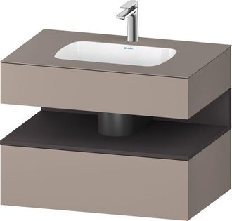 Duravit Qatego Lavabo Encastrado Con Base De Lavabo Consola, - Duravit