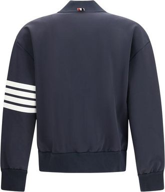 Thom Browne Mens Blue Viscose Bomber Clothing