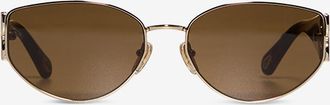 Chlo&eacute; Katzenaugensonnenbrille aus Metall und Acetat Marcie