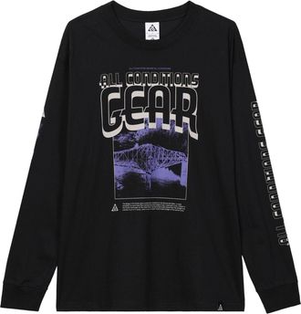 Nike x ACG Long Sleeve T-Shirt Asia Sizing Black FQ3730-010