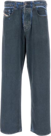 Diesel Blue Denim Straight Leg Jeans