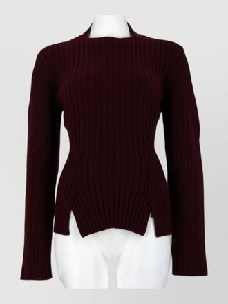 Victoria Beckham long sleeve high neck ribbed knit