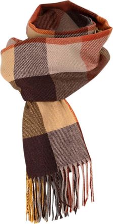 Generic Women Scarfs Winter Warm Soft Tartan Scarves Long Check Tassel Shawl And Wraps Large Thick Stole Blanket Scarf Gifts for Ladies