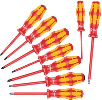 Wera Set Di 9 Cacciaviti Isolati Kraftform Plus 160i/162i/167i/9