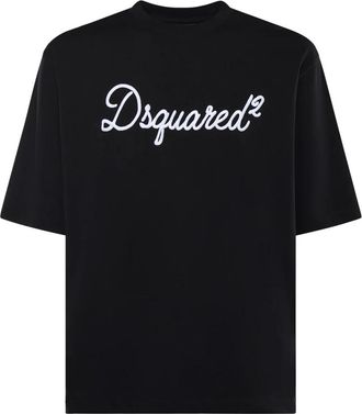Dsquared2 T-Shirt - Heren - T-shirts - Zwart - M - Katoen - Tops